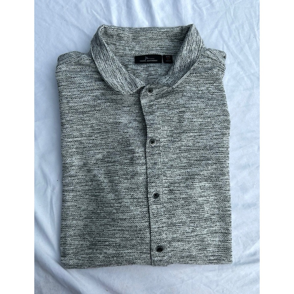Marc Anthony 2XL Grey Polo Shirt Golf Causal Wear Good Condition